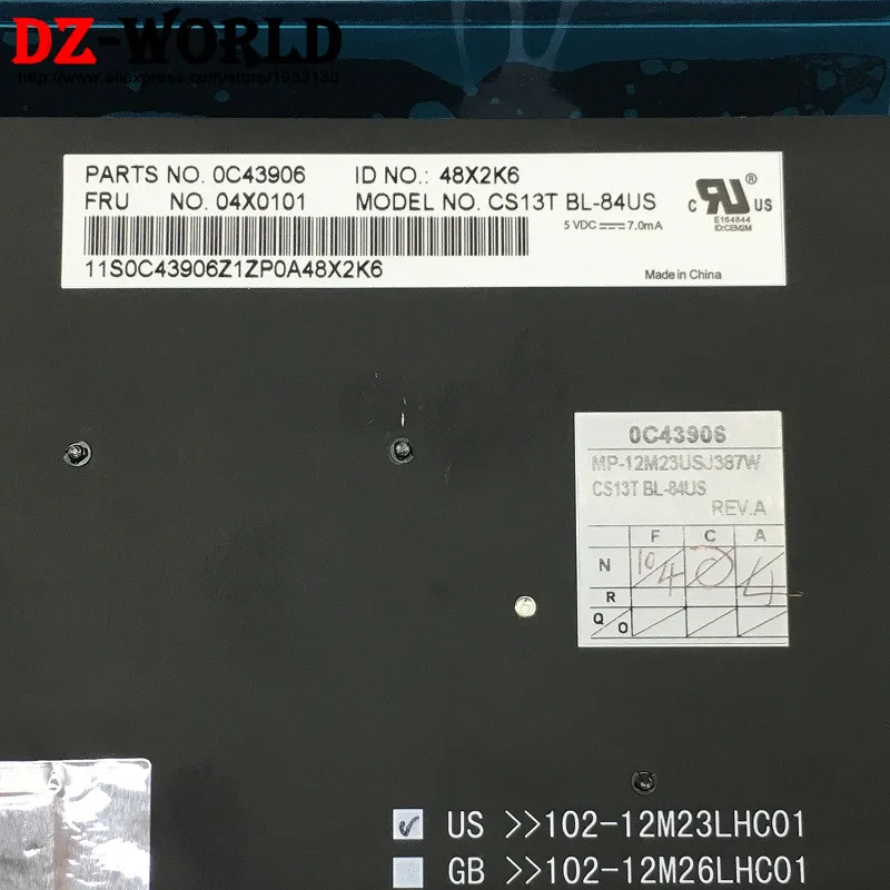  New/Orig US English Backlit Backlight Keyboard for Thinkpad T431S T440 T440P T440S T450 T450S T460 