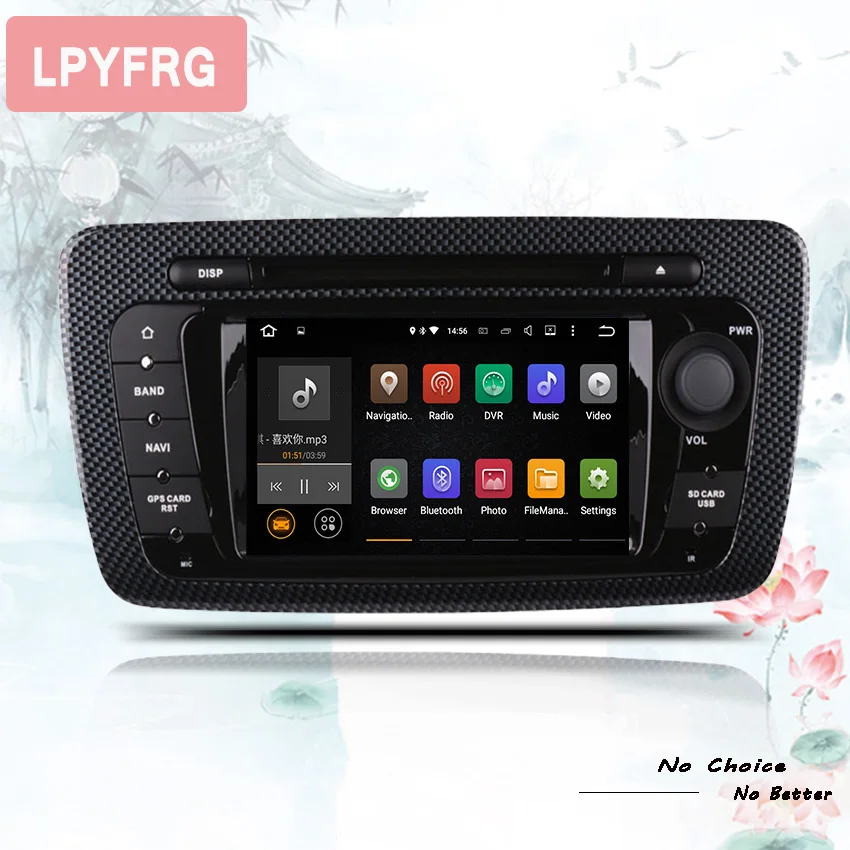 Discount 2 Din Car Radio GPS Android 9.0 Octa Core 4GB RAM 32GB ROM Car DVD Player for Seat Ibiza 2009 2010 2011 2012 2013 Stereo Audio 1