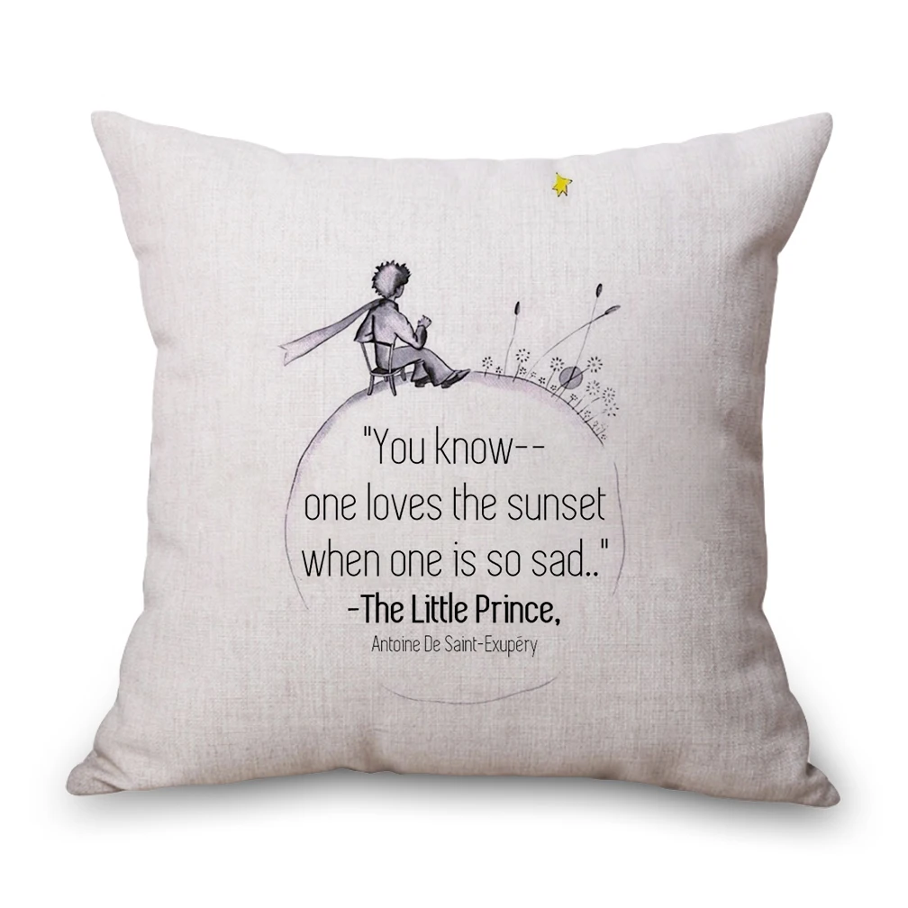 Маленькая наволочка для шеи Le Petit Prince, постельное белье, дорожные подушки, накидка для дивана, подушка для сиденья, декоративная подушка для дома, подарок - Цвет: Розовый