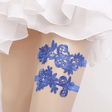 Свадебные подвязки с голубым кружевом, Цветочная вышивка, сексуальные подвязки, комплект из 2 предметов для женщин/невесты, Новые облегающие кольца, подвязки для ног невесты