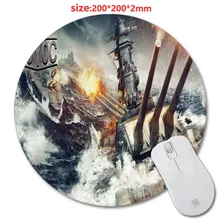 200 * 200 * 2 mm World of Warships 3D printing Round Rubber Soft Gaming Mouse pad lasting computers laptops mouse pad As Gift
