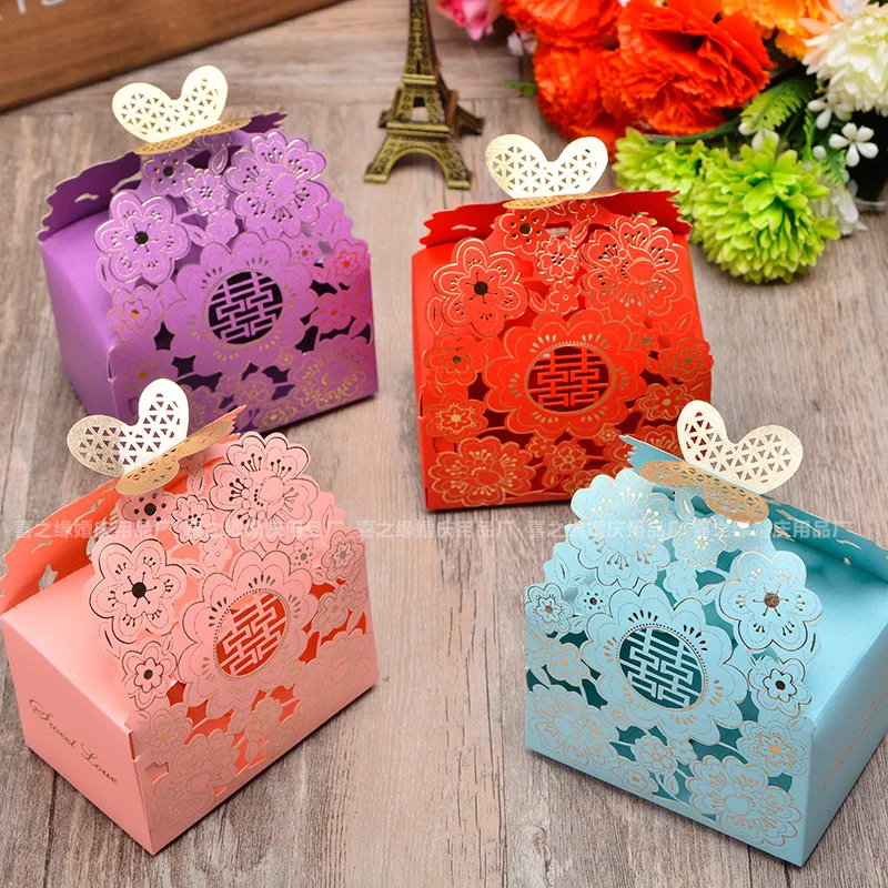 Wedding Paper Candy Box Sweets Gift Bags Favor Boxes With Ribbon Sweet Package Box Wedding Party Decoration Gifts For Guests (5)