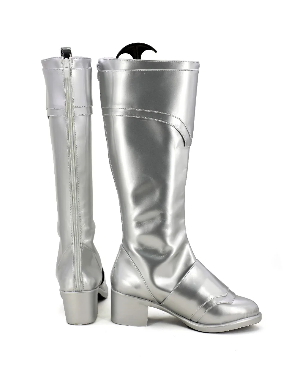 Claymore Teresa Cosplay Boots Silver Shoes (3)