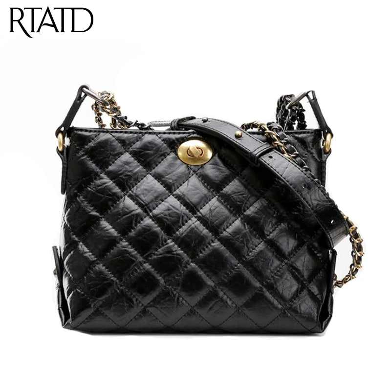 

Fashion Women Bag Genuine Leather Chain Casual Hand Bags High Capacity Woman Shoulder Bag Trendy Brand Ladies Shopping Bags