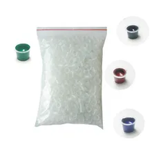 Одноразовые Малый пигментными чернилами Caps 500 шт. Пластик Чашки держатели татуировки 0410b