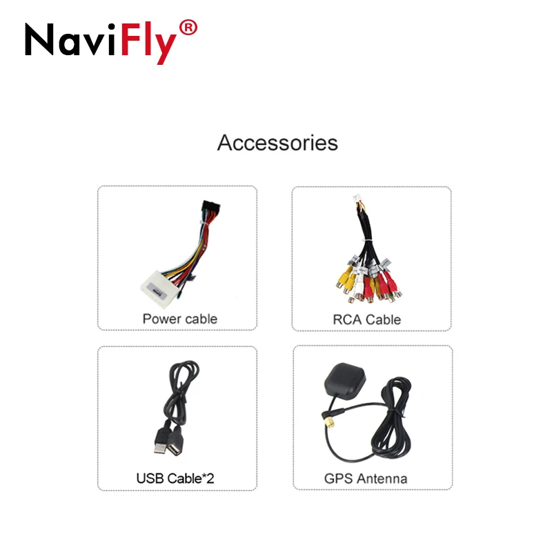 Clearance NaviFly 2 din car multimedia player for Ssangyong Kyron Actyon Android 8.1 quad core 7 inch autoradio gps navigation 4