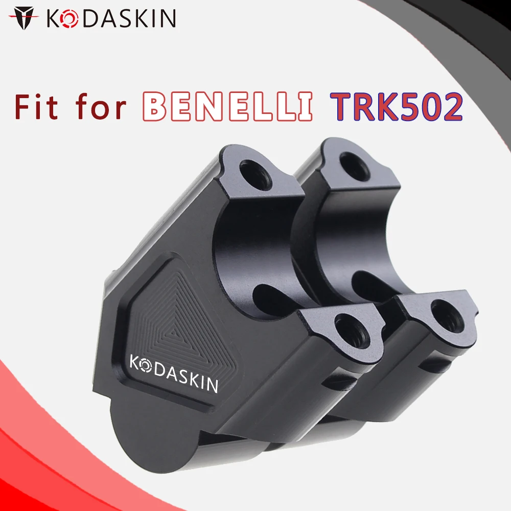 

KODASKIN Motorcycle Handlebar Riser Handle Bar Clamp Extend Adapter Accessories for Benelli TRK502