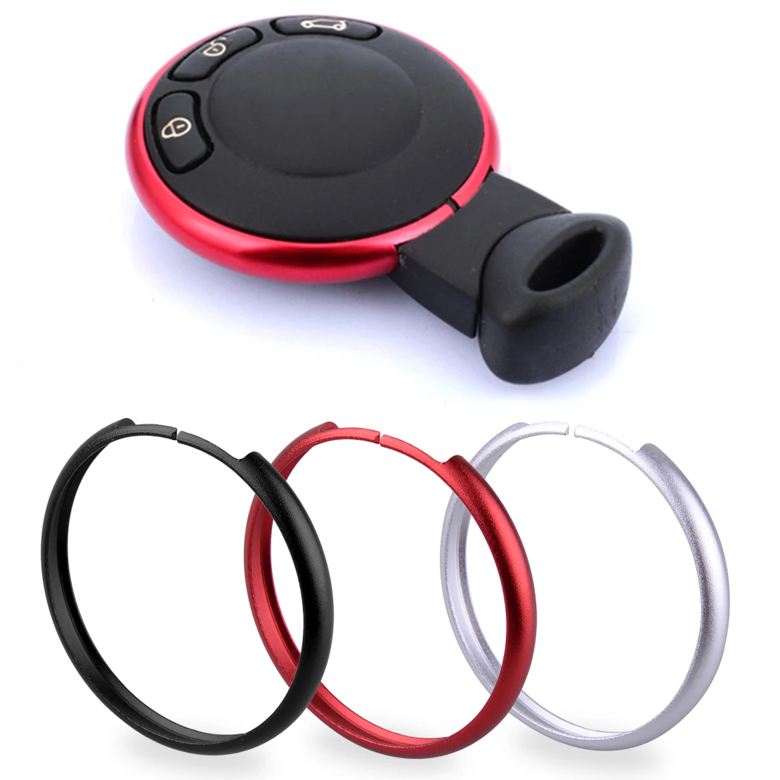 CITALL Metal Smart Key Ring Decal Trim Protective Replacement fit For