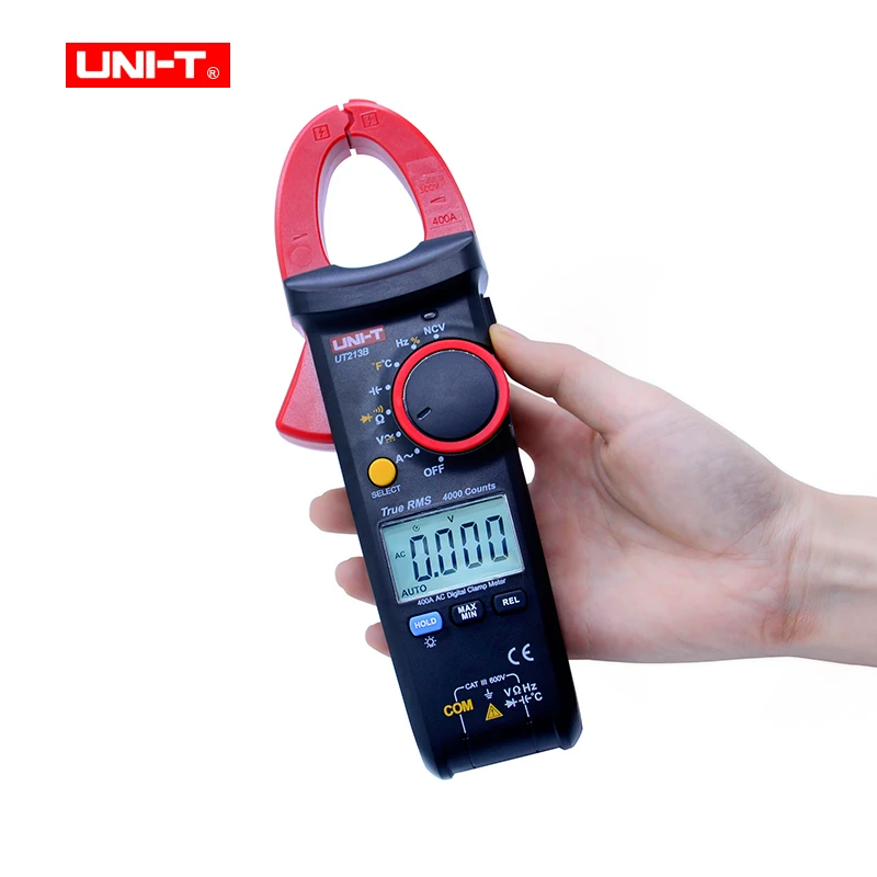 

UNI-T UT213B True RMS AC Digital Clamp Meters Multimeters Digital Multimeter 400A Digital Clamp Meters