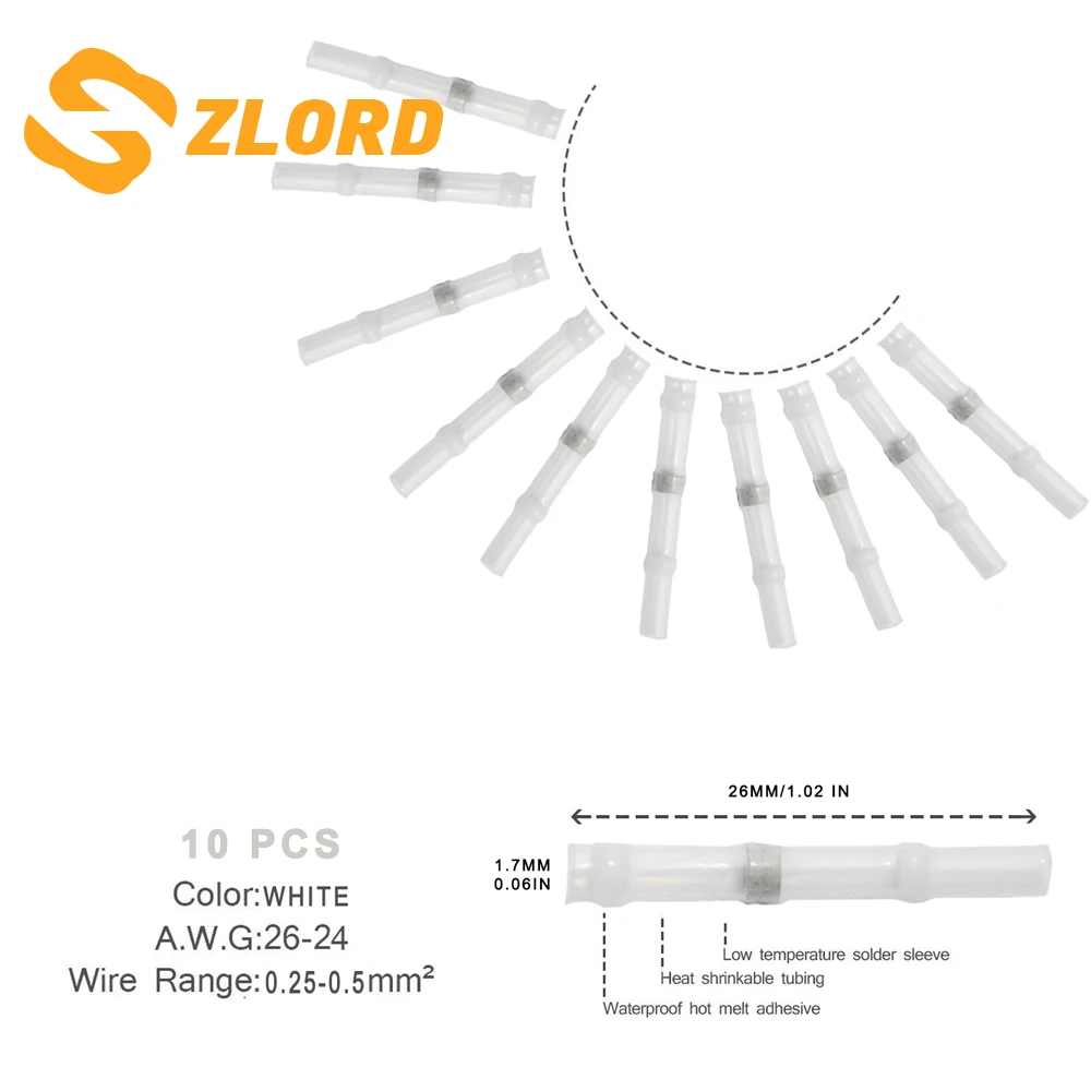 Zlord 10 шт. термоусадочные паяльные терминалы для Audi A4 B6 A3 A6 C5 Q7 A1 A5 A7 A8 Q2 Q3 Q5 R8 TT S5 S6 S7 S8