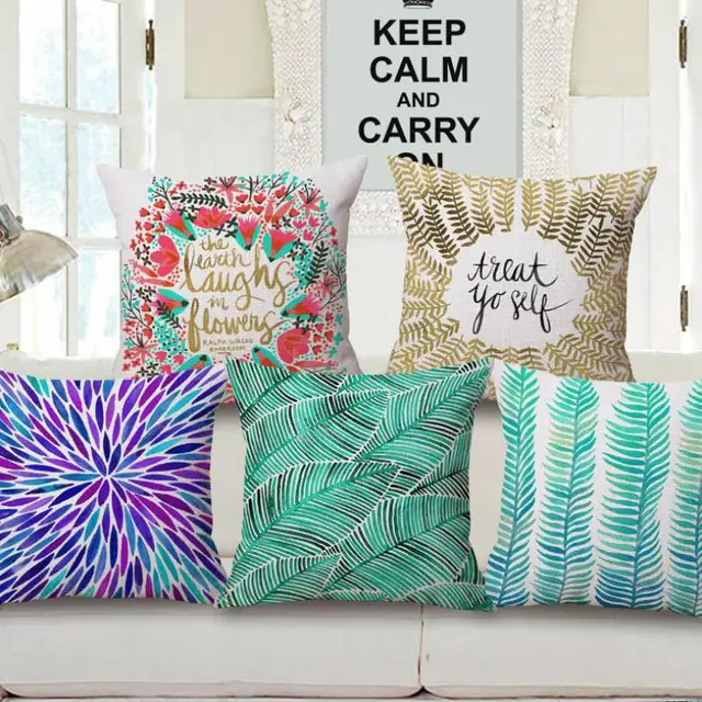 Manufacturers Selling Simple Flowers And Leaves Printing Cotton Custom Decorative Pillow Manufacturers Manufacturers Selling Simple Flowers And Leaves Printing Cotton Custom Decorative Pillow Manufacturers