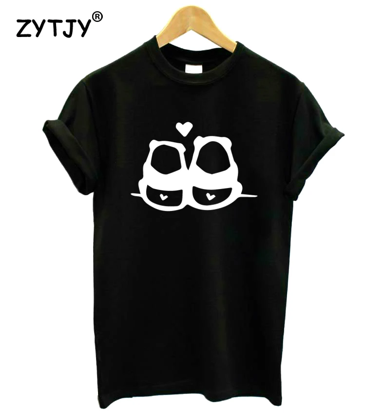 

Panda Love Couples Print Women Tshirt Cotton Casual Funny t Shirt For Girl Top Tee Hipster Tumblr Drop Ship HH-63
