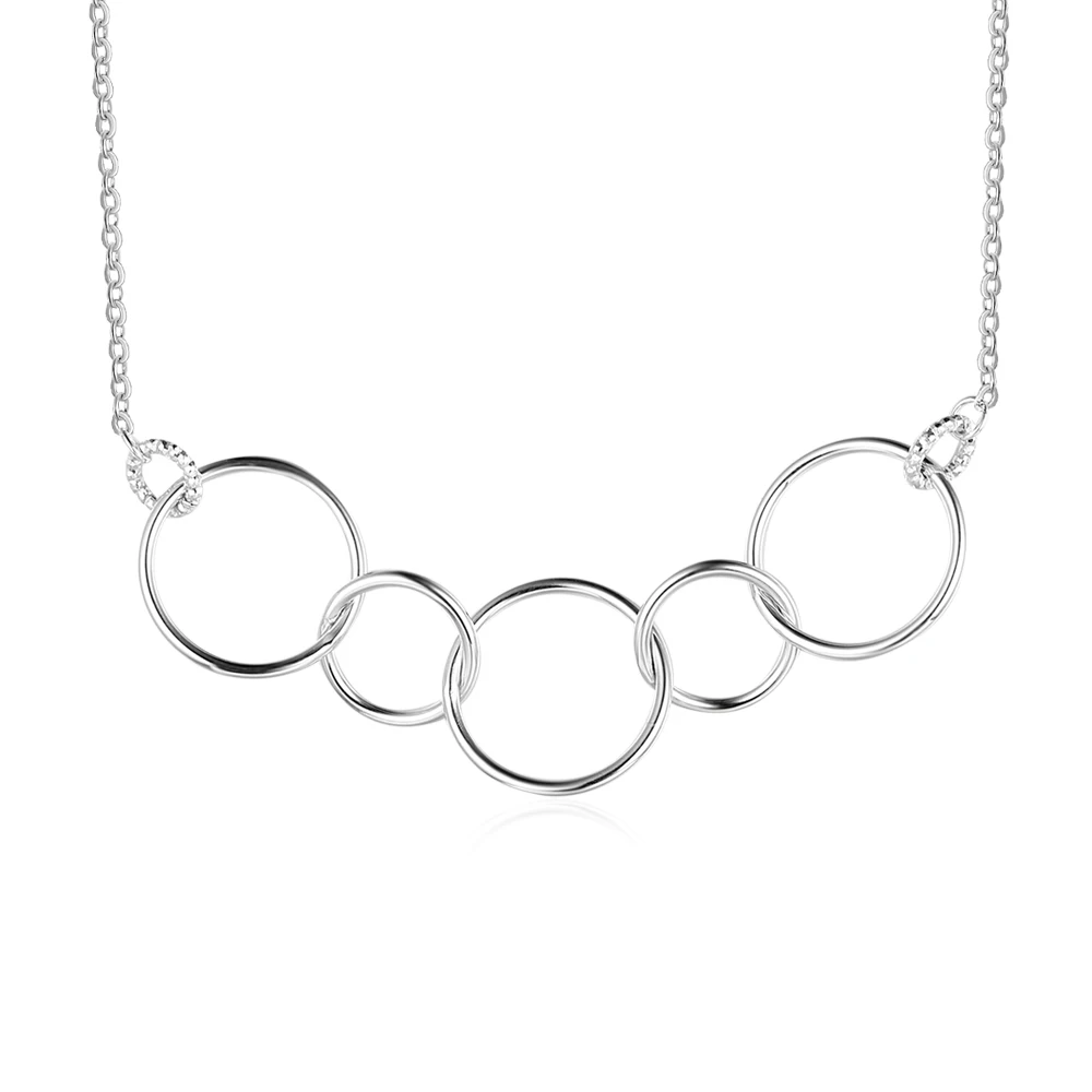 925 Sterling Silver Necklaces & Pendants for Women Round Shape