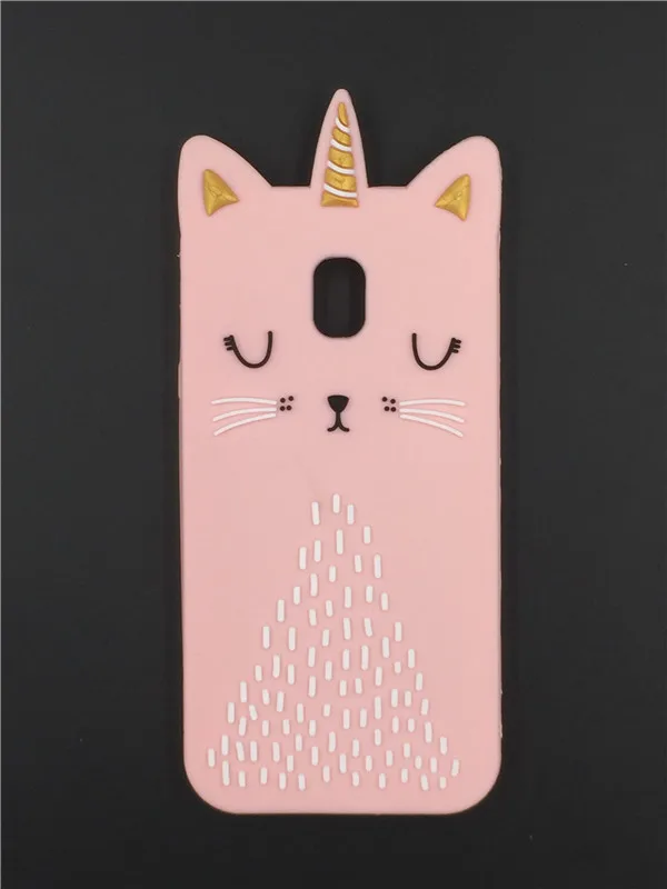 

Cute 3D Cartoon Golden horn cat Soft Silicon phone Cover Case for Samsung Galaxy J3 J5 J7 Pro 2017 EU Version J330 J530 J730