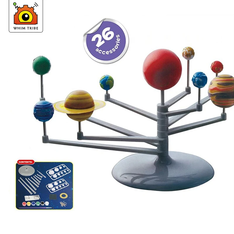 

Youth DIY Lab Toy Set Science Teaching Series Solar System Planetarium Model Science Experiment Nine Planets Children Scientific