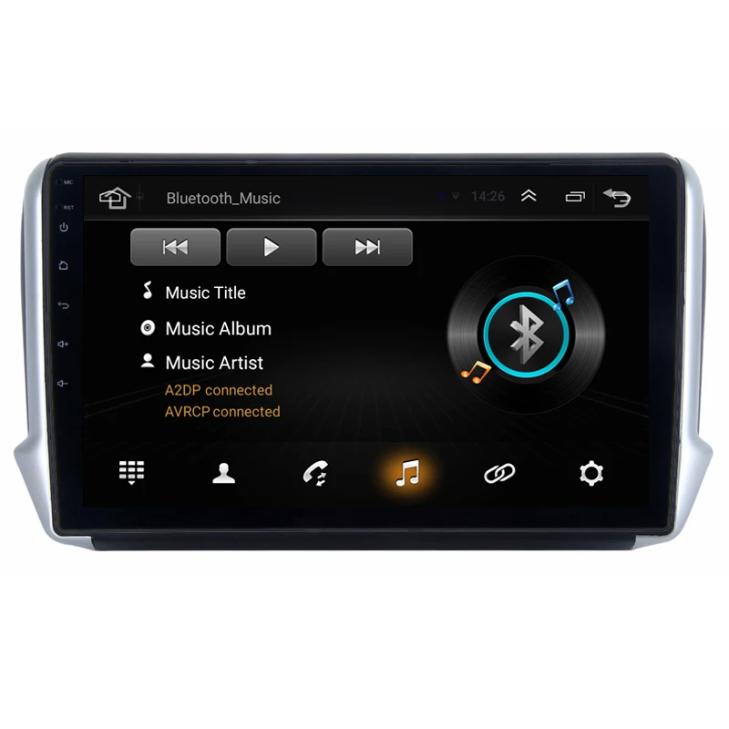 Perfect 10.1" 2.5D IPS Android 8.1 Car DVD Multimedia Player GPS for Peugeot 2008 208 2013 2014-2016 audio car radio stereo navigation 4