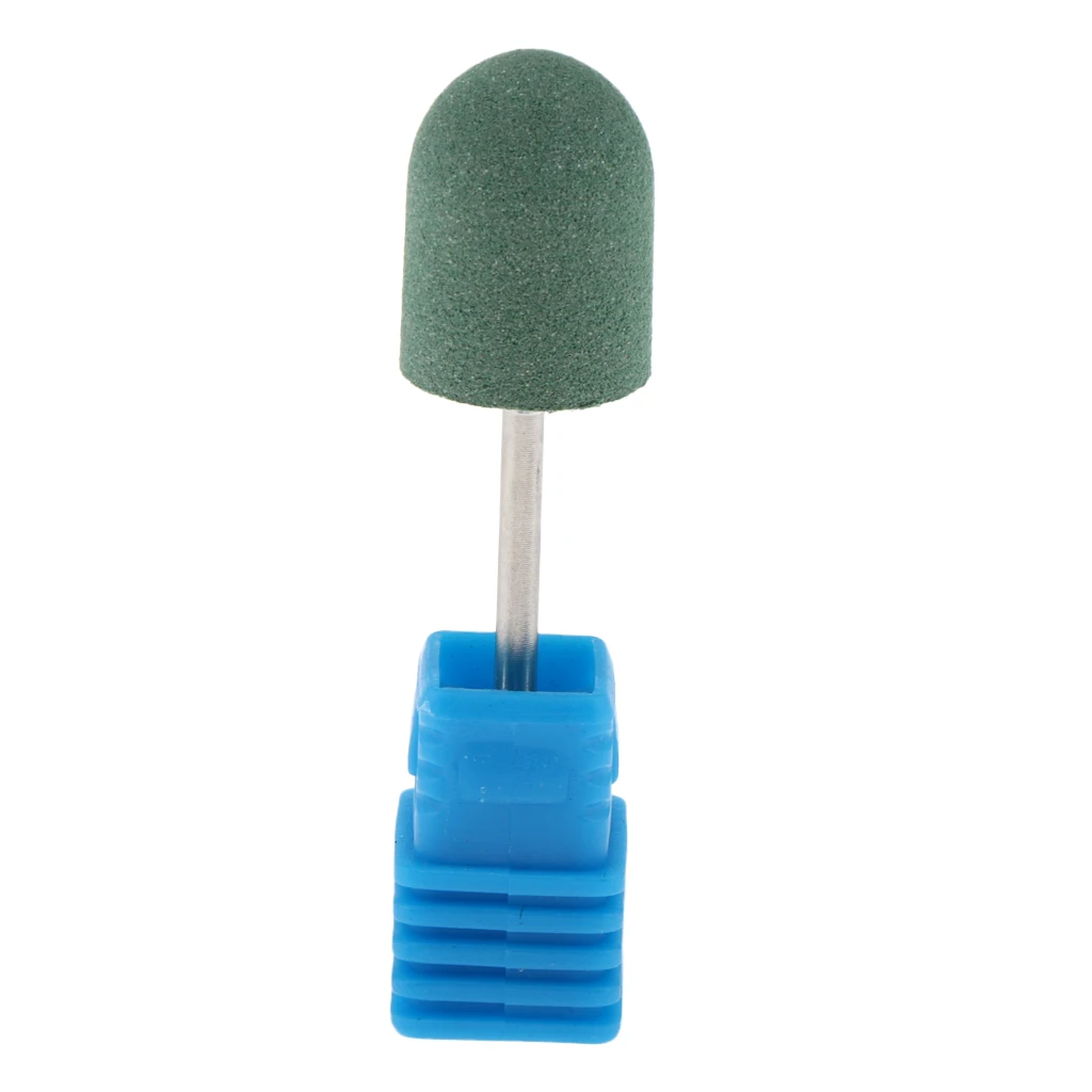 Silicone Nail Drill Bit, Cuticle Cleaner Electric Files Manicure Polisher Grinder Head for Natural and Acrylic Nails