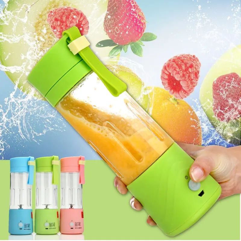 380ml Portable USB Rechargeable Electric Fruit Juicer Juice Bottle