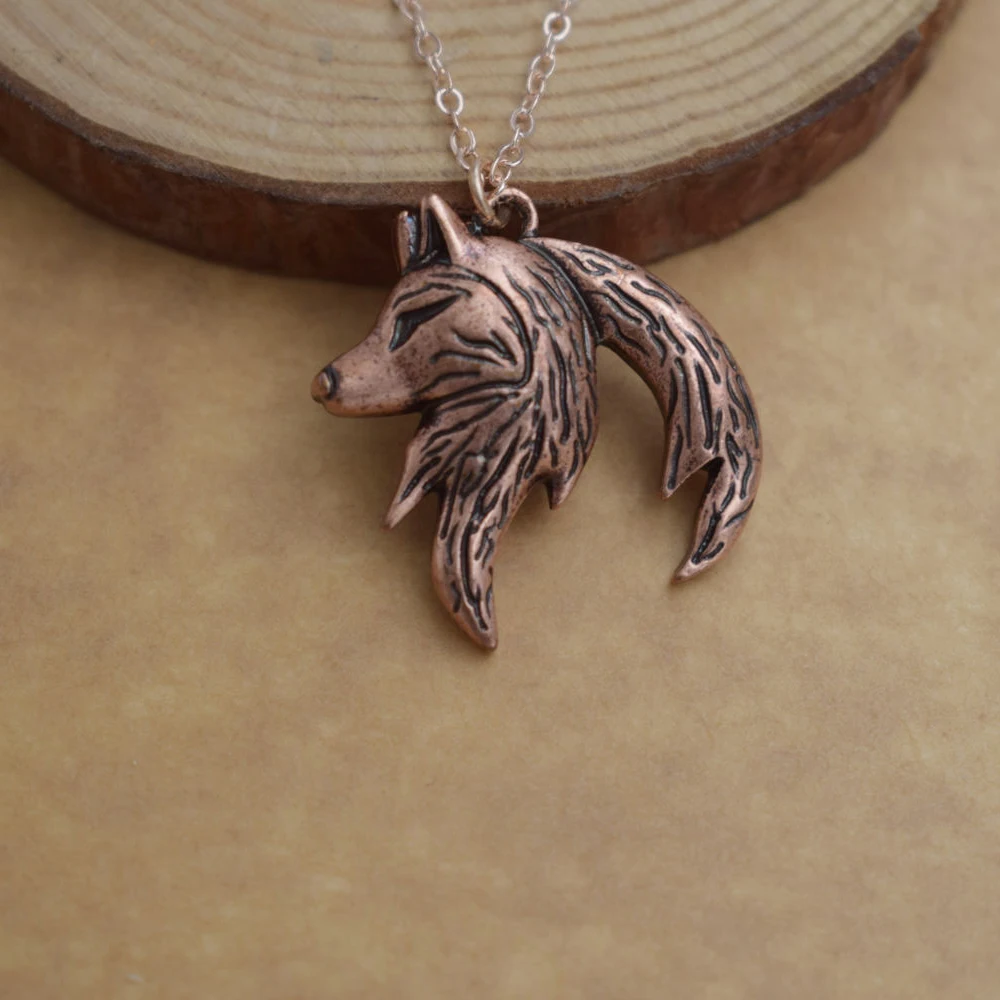 SanLan Wolf Yin Yang Necklace His and Hers Interlocking Couple wolf necklace gift