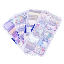 Набор в упаковке из 10 листов фольги для ногтей 8 видов стилей переводная Фольга для дизайна ногтей Звездный Дизайн Наклейка для ухода за лаком DIY Вселенная дизайн ногтей