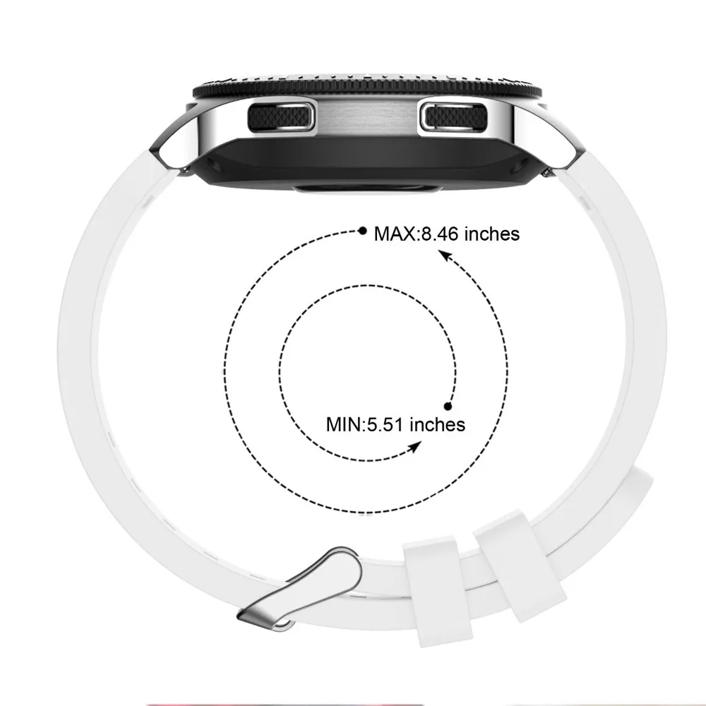 22 мм силиконовый ремешок для часов samsung Galaxy Watch 46 мм полосатый сменный Браслет ремешок для SM-R800 SM-R180