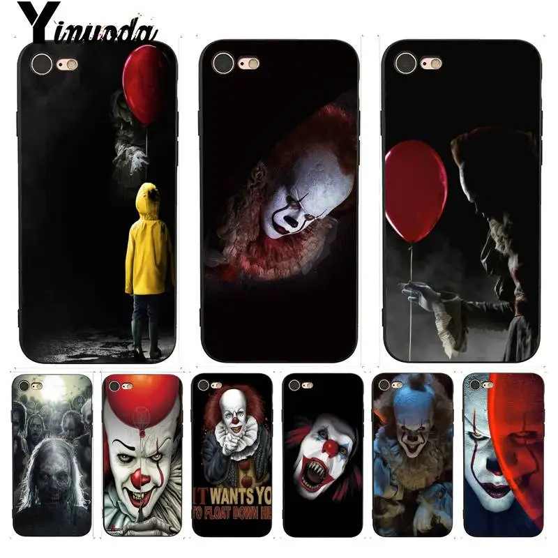 

Yinuoda For iPhone 7 6 X Case Pennywise The Clown Horror Luxury Phone Case for iPhone 7 X 6 6S 8 Plus 5 5S SE XR XS XSMAX Case