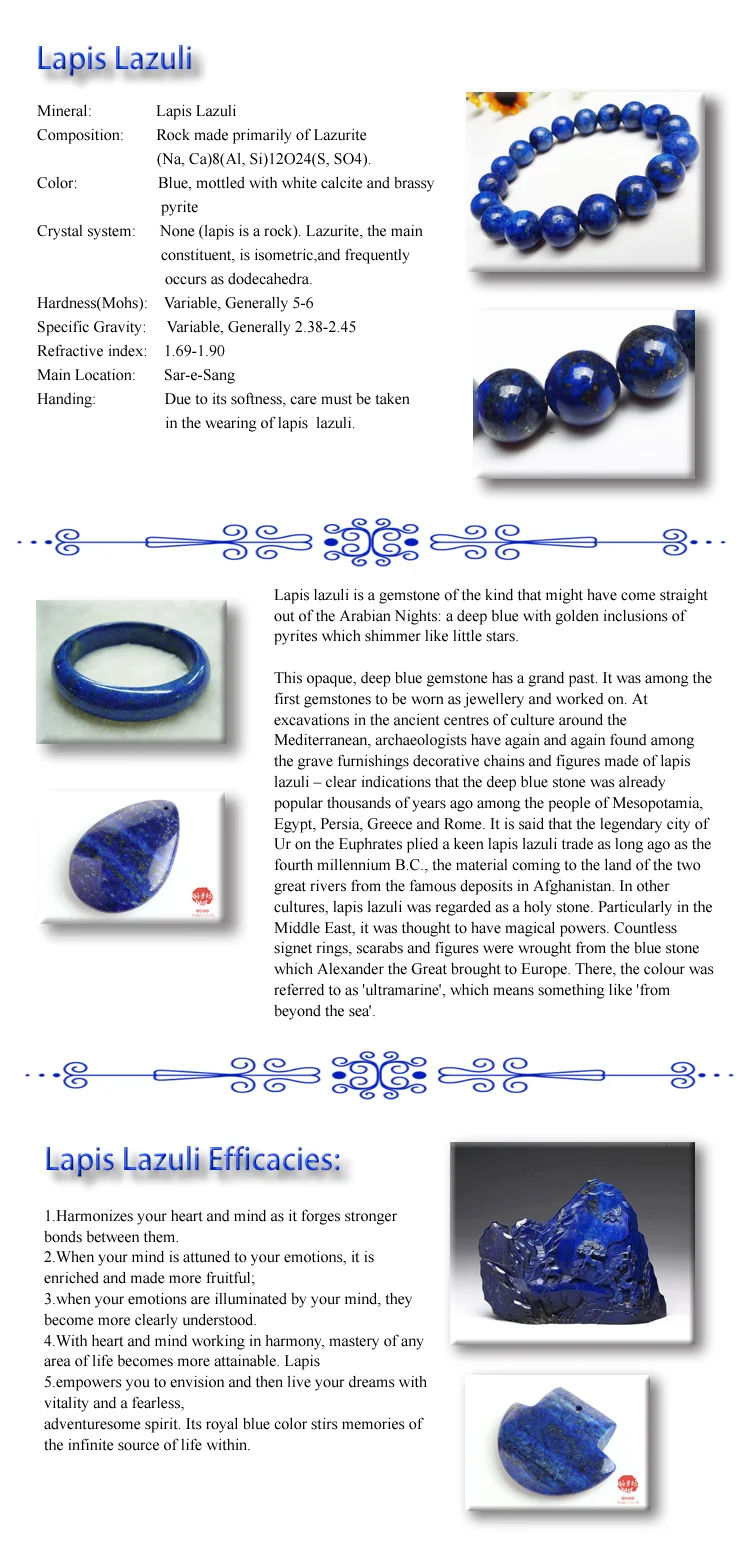 Из натуральной лазурит камни камень кулон Цепочки и ожерелья Deep Blue Water Drop Мода Для женщин мода хрустальный шарик