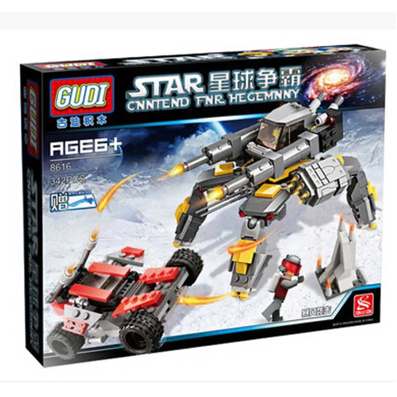 

GUDI Star wars Science fiction plane Building Blocks Assembled Storm Hit Sci-fi Planet Hegemony Model