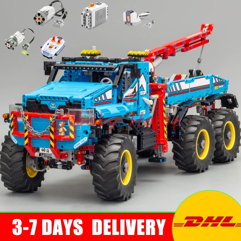 

DHL Lepin 20056 Technic Series The Ultimate All Terrain 6X6 Remote Control Truck Set Building Blocks Bricks Toy Clone 42070