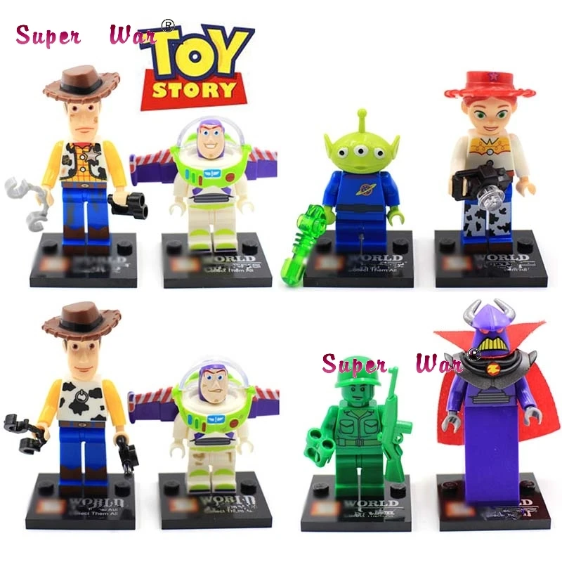 

8pcs star wars super heroes SY172 Toy Story Buzz Lightyear Woody building blocks action model bricks toys for children