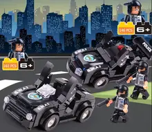 2016 New City Swat Corps Patrol Car Military Police Minifigure Building Blocks Set Compatible With legoed Brick Toys For