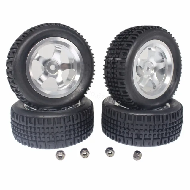 Best Offers 4pcs/Lot 76mm RC Rally Tires & 5 Spokes Alloy Wheel Rims Foam Inserts 12mm Hex Hub Width:30mm For 1/10 Hobby Remote Control Car