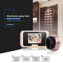 3," TFT ИК день/ночь вид цифровая, с глазком, для входной двери просмотра Дверной звонок с 120 градусов движения