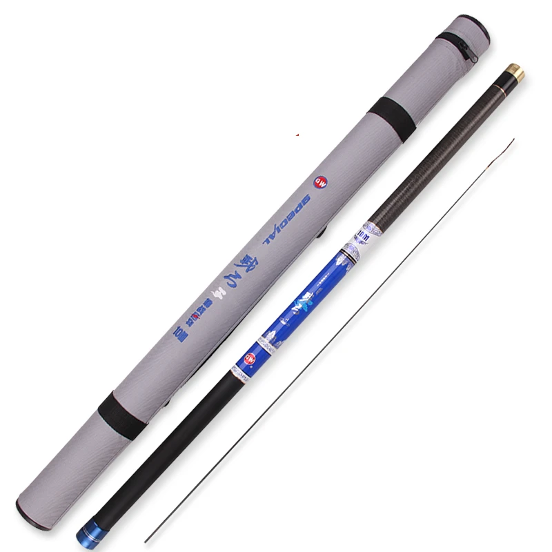 High Quality Carbon Fiber Long Fishing Rod Stream Rod Ultra Light Power H 8/9/10/11/12m Fishing Pole Fishing Tackle