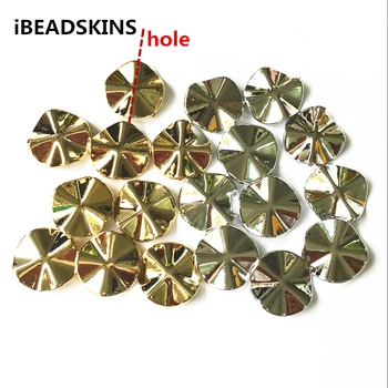

New arrival! 27mm 100pcs/lot Acrylic UV Plating oblate-shape Beads for Jewelry DIY (Design as shown)