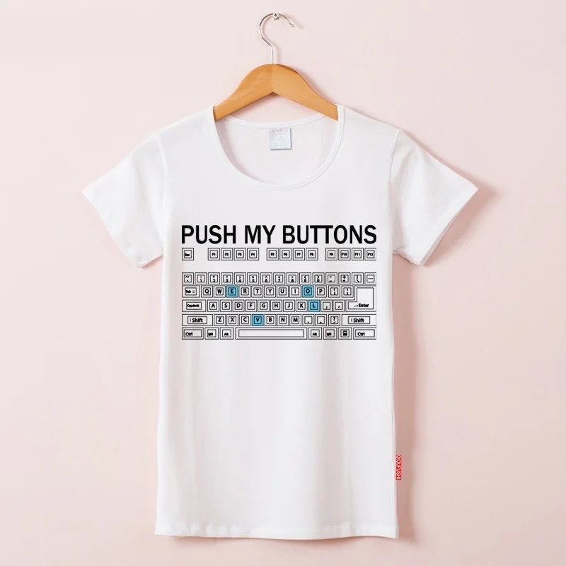 FIXSYS новое поступление белая панк Женская футболка Веселая с графическим принтом топы с короткими рукавами футболки для девочек свободные рубашки - Цвет: WTQH510