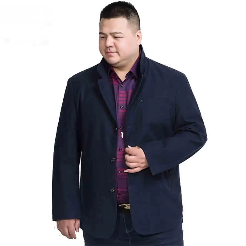 Размера плюс 8XL 7XL Новое поступление брендовая одежда осенний костюм Блейзер