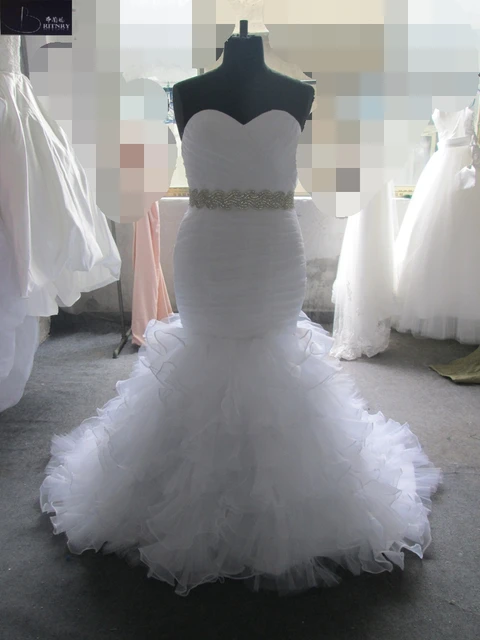Plus Size Organza Wedding Dress