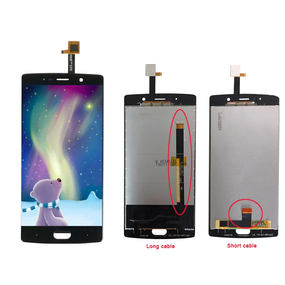 Для Doogee BL7000 ЖК дисплей + сенсорный экран 100% протестированный дигитайзер сборка