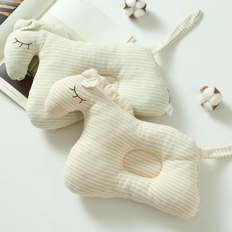 

Colored Cotton Cartoon Baby Pillow Cotton Super Soft Shaped Pillow Anti-head Memory Pillow