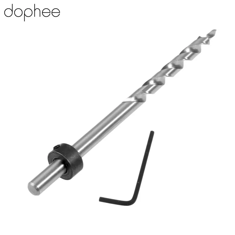 dophee 9mm Twist Step Drill Bit +Depth Stop Collar  for Kreg Pocket Hole Jig Kit  Power Tools Hex Wrench Hexagon Round Shank 180