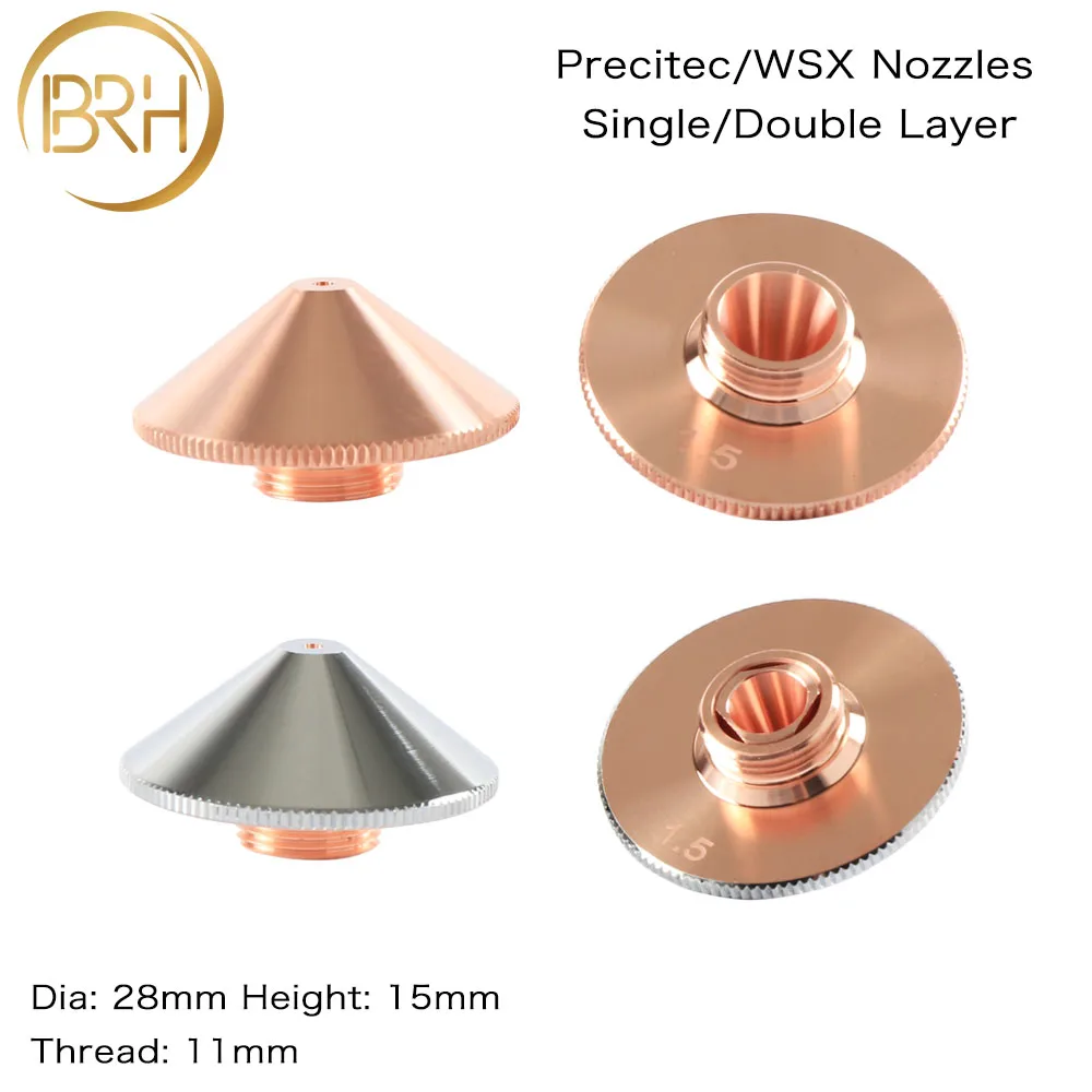 Лазерная насадка BRH Precitec WSX одинарный/двухслойный диаметр 28 мм 0 8-5 IPG/Highyag/Precitec