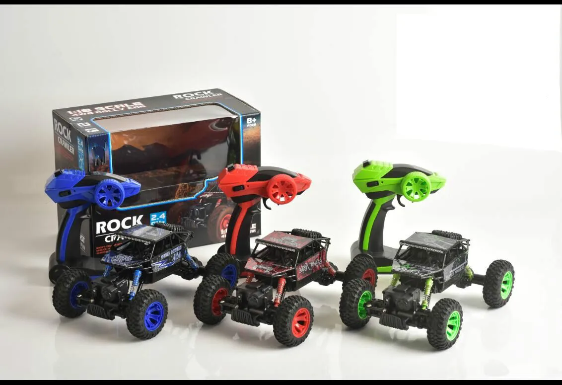 RC автомобиль 4WD 2 4 GHz ралли скалолазания 4x4 двойной двигатель Bigfoot дистанционного