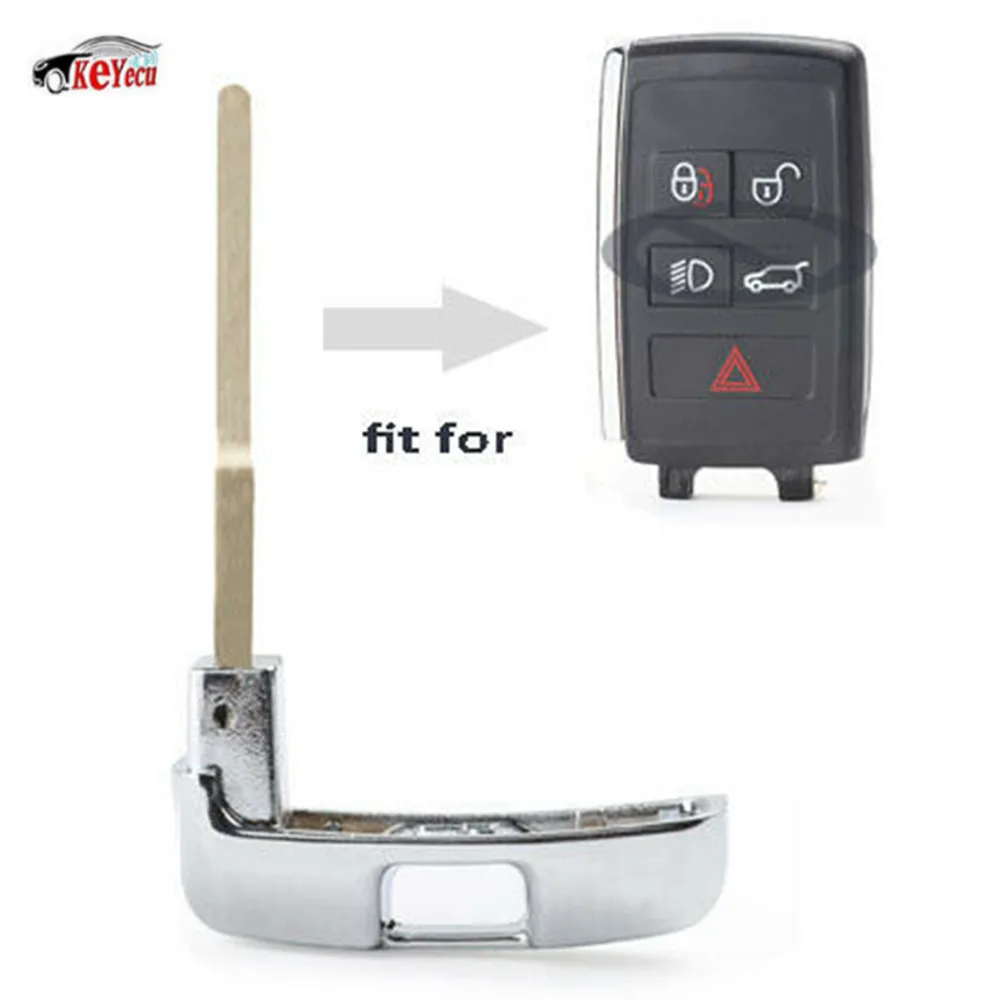 

KEYECU Smart Remote Key Uncut Blade Emergency Insert for Land Rover 2018 2019 KOBJXF18A