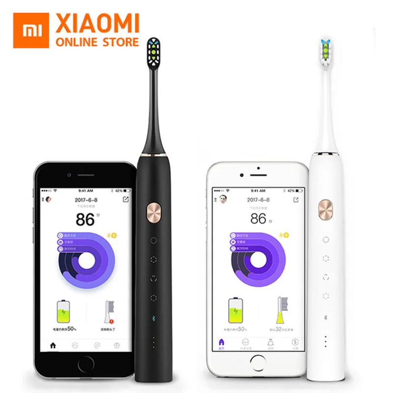 

Xiaomi Mijia Toothbrush Soocare X3 X3s Soocas Upgraded Electric Sonic Smart Bluetooth Waterproof Wireless Charge Mi Home APP