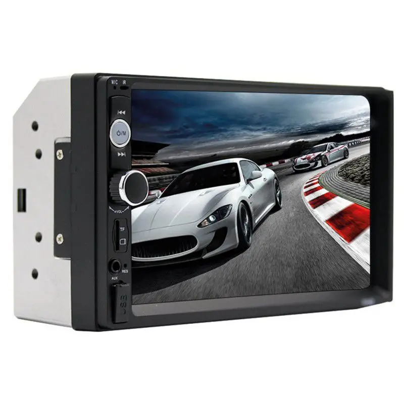  2 din Car Audio Stereo Radio 7010B Multimedia Player 7 pollici HD MP5 Display Digitale Dello Scherm
