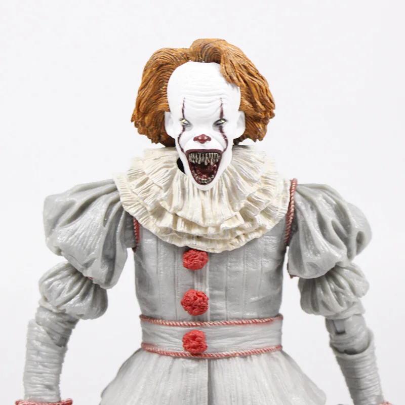 18 см NECA Stephen King's It Pennywise Джокер клоун ПВХ Фигурки Игрушки для мальчиков рождественские куклы детские подарки на Хэллоуин