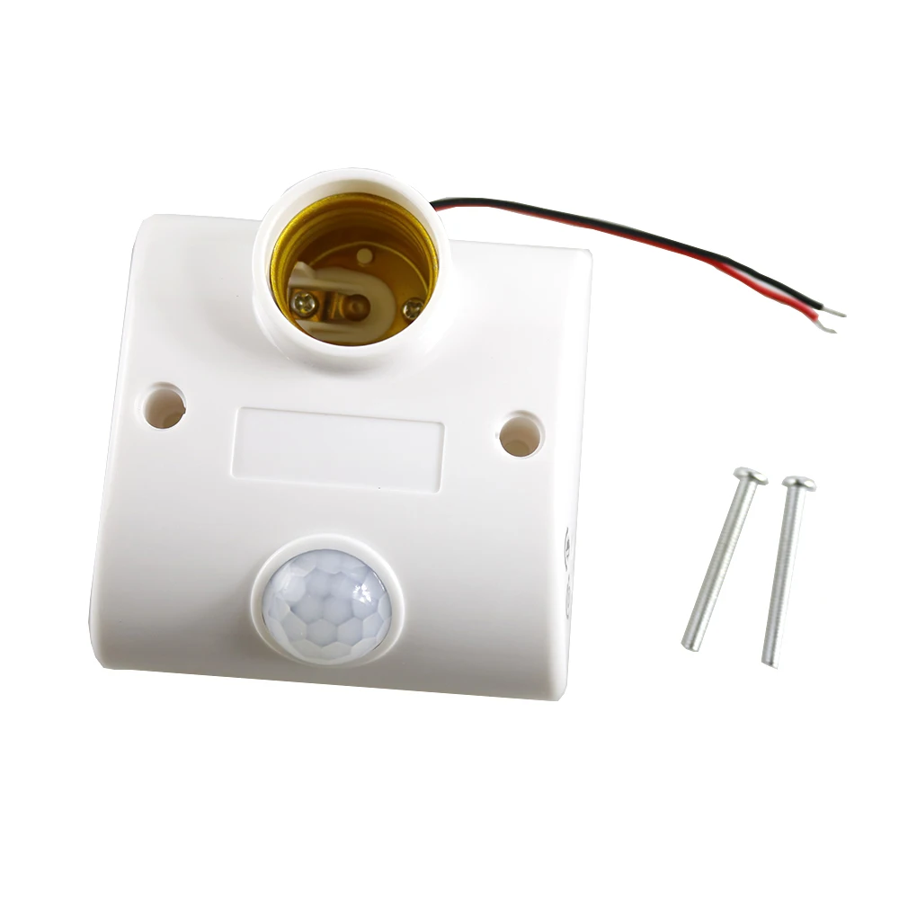 PIR Motion Sensor E27 Base Automatic Body Infrared IR Detector Holder