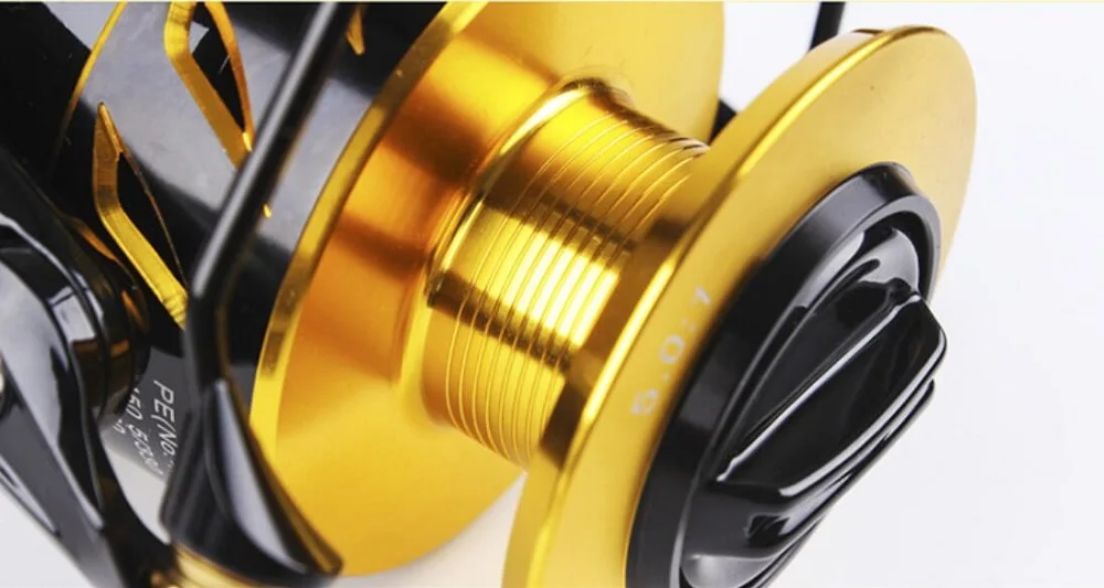 Caçada spinning Jigging carretel de pesca em