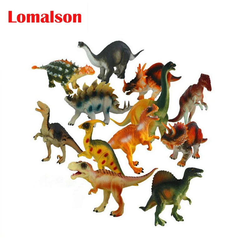 Лидер продаж, оригинальные игрушки с динозаврами, 12 шт. в партии, модель животного, 15-17 см, лучший подарок для детей, модель динозавра